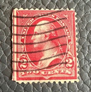 1890 2 Cent Briefmarke George Washington rot (B) - Bild 1 von 2