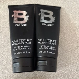 TIGI Bed Head For Men Lot Of 2 Pure Texture Molding Paste 3.38oz Black Tube RARE - Picture 1 of 3