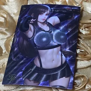 Tifa Lockhart Final Fantasy Goddess Story Sexy Anime Waifu Girl Card Foil - Picture 1 of 4