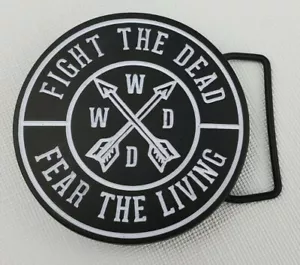 The Walking Dead - Fibbia per cintura - Combatti i morti - Paura i vivi - 3" - Foto 1 di 9