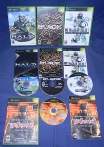 Xbox; Halo Combat Evolved -1st, Black, Metal Gear Solid 2 Substance, Wolfenstein - Bild 1 von 5