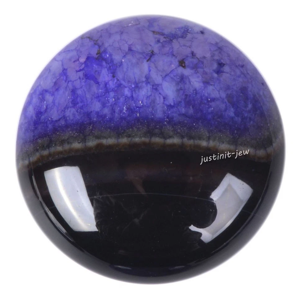 25mm round  flatback cab cabochon loose gemstones hand polished beads - Image 1 of 1