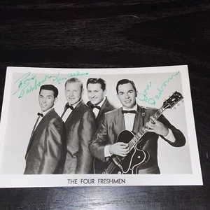 The Four Freshman Band 1950s Postcard Signed By Ross & Don Barbour, Ken Albers - Picture 1 of 4