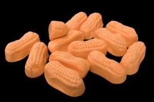 Marshmallow Circus Peanuts- Fat Free Candy- BULK CANDY- TWO POUNDS - Picture 1 of 5