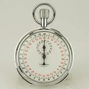WORKING! Stop Pocket Watch DUGENA Men's fusee duplex repeater chronograph - Picture 1 of 5