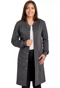 Unisex #350 Snap Front Lab or Shop Coat in "Pewter" Size 3XL - Picture 1 of 4