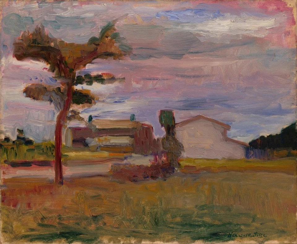 Impressão artística fina Henri Matisse - Paisagem da Córsega (1898) assinada - 17 x 22" - Imagem 1 de 1