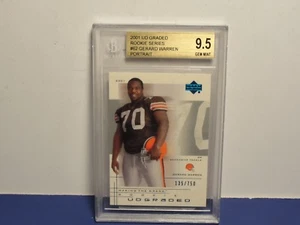 2001 UD Graded Rookie Series #62 Gerard Warren Portrait 9.5 Beckett Trading Card - Picture 1 of 3