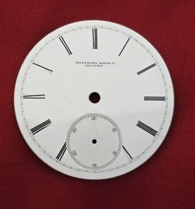 Relojero Estate Antiguo Vintage Años 18 Rockford Porcelana Relojero Porcelana Dial - Imagen 1 de 2