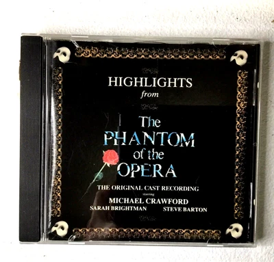 ***Highlights PHANTOM OF THE OPERA orig cast CD  1988 FREE SHIP!! - Image 1 of 2
