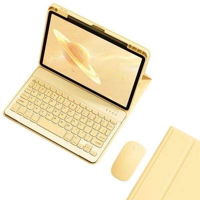 Funda Teclado para 10.9” 2022 y 11” 2025, Bluetooth Extraíble, Amarillo Foto 1 de 4