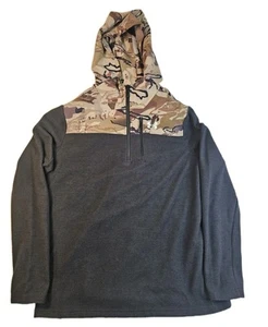 Under Armour Specialist Grid Half Zip Hoodie Men XL Black Barren Camo Athletic - Picture 1 of 10