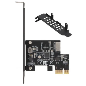 PCI-E To USB3.2 GEN1 Expansion Card 5Gbps Front Type-E A-Key ASM1042A Adapter - Photo 1/14