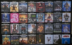 Huge 4K Blu-ray lot! $6.50 each for all remaining titles! Flat Shipping $3.50! - Picture 1 of 78