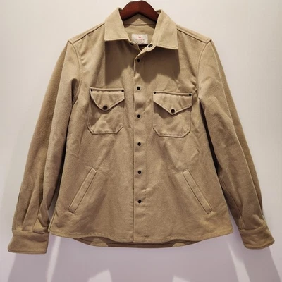 Shockoe Atelier Men's Field Shirt Overshirt/Jacket XL Khaki Made In USA  - Image 1 of 4