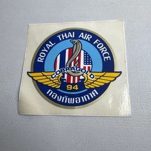 Calcomanía de colección de oro Cobra militar de la Real Fuerza Aérea Tailandesa 94 - Imagen 1 de 4