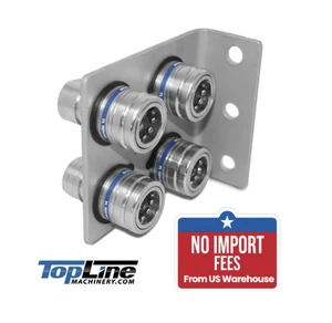 Acoplamiento hidráulico de liberación rápida TL39B-4 1/2"" NPT soporte de montaje de ruptura - Imagen 1 de 8