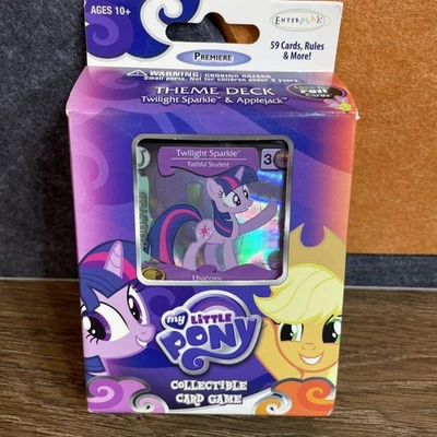 My Little Pony CCG Starter Theme Deck Premiere Set Twighlight Sparkle, Applejack Foto 1 de 4
