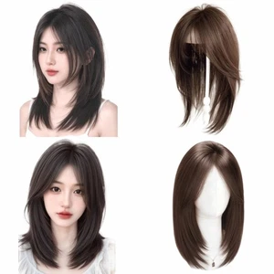 Clip in Head Top Fake Hair Piece Cover White Hair & Hairline - Picture 1 of 16