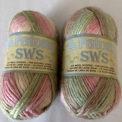 NEW Lot of 2 Patons SWS Yarn 241070 Natural Pin  Soy 4PLY 2.8oz - Image 1 of 4