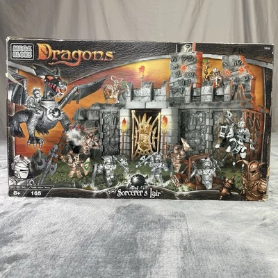Mega Bloks Dragons Sorcerer's Lair Set 9886 Complete - Image 1 of 4