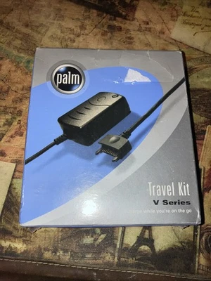 Palm V Travel Kit AC Recharger Adapters Hotsync Cable NEW Sealed - Image 1 of 2