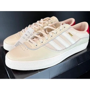 Adidas Puig Indoor Cream White Scarlet Skateboarding Sneakers GW3150 Mens sz 9.5 - Picture 1 of 8