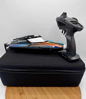 Alpharev RC Boat with Case R308 20+ MPH Fast Remote Control Boat for Pools Lakes - Image 1 of 4