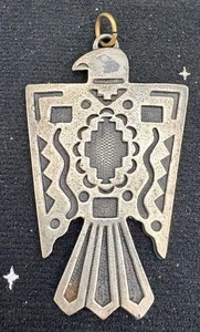 Vintage Donnervogel Anhänger Nickel/Silber 2,5" - Bild 1 von 5