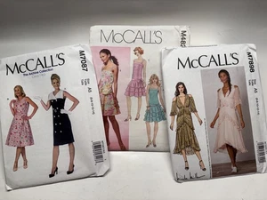 Set of 3 McCall's 7898 , 7087 ,4825 Dresses Patterns Misses' 6-14 Uncut - Picture 1 of 10
