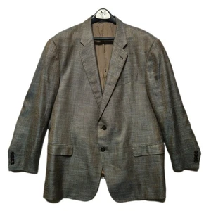 GIORGIO ARMANI Blazer Herren 60R Braun Viskose Reptil Glanz Italy Sport Mantel - Bild 1 von 10