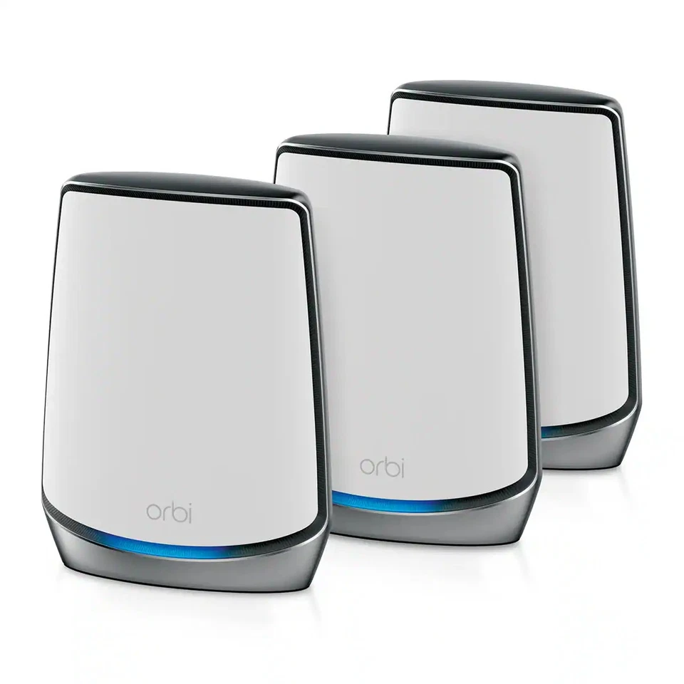 NETGEAR - Orbi AX6000 Tri-Band Mesh WiFi 6 System (3-pack) - White - In Box VG - Image 1 of 1