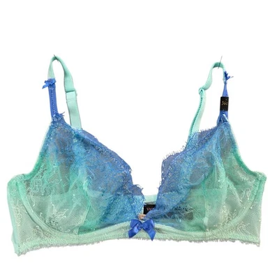Sutiã de Mergulho VICTORIAS SECRET 36C Muito Sexy Sem Forro Renda Transparente Underwire Novo com etiquetas - Imagem 1 de 4