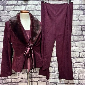 Traje Positive Attitude Borgoña 3 Piezas Talla 12P - Imagen 1 de 10