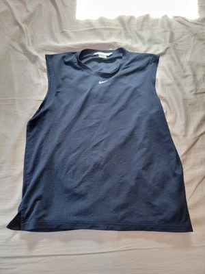 Camiseta deportiva vintage Nike con corte para hombre talla XL Y2K camiseta sin mangas Swoosh a cuadros centrales Foto 1 de 4