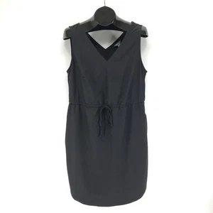 Vestido sin mangas Eddie Bauer Spindrift fácil para mujer mediano negro elástico informal verano - Imagen 1 de 12