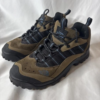 The North Face 女式 8 登山鞋低筒靴棕色黑色蓝色 06-302 — 第 1/4 张图片