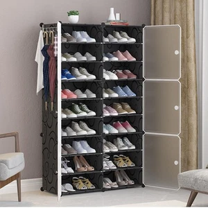 Tall Shoe Rack Multi Layer Shoe Cabinet Large Capacity Multifunction - Picture 1 of 23
