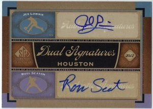 JED LOWRIE-ROSS SEATON Dual Signatures 2012 UD SP Signature Edition #12 NM-MT - Picture 1 of 2