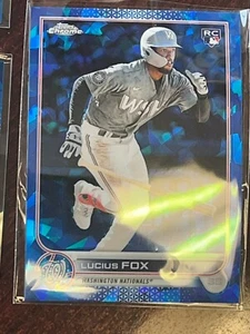 Lucius Fox RC 2022 Topps Chrome Update Sapphire Edition Washington Nationals - Imagen 1 de 1