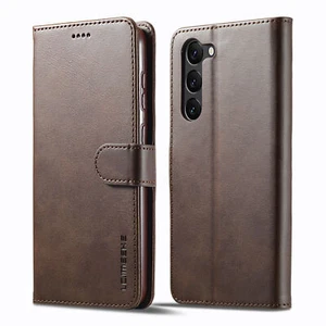 Funda tipo billetera magnética de cuero abatible para teléfono Samsung S24 Ultra S23 Plus - Imagen 1 de 17