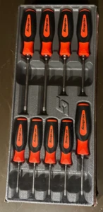 Snap-On ORANGE TORX T8 thru T45 Screwdriver Set Instinct Soft Grip SGDTX90BO - Picture 1 of 5