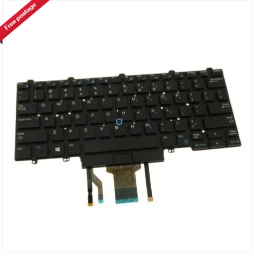  NEW GENUINE DELL LATITUDE E5450 E5470 E7450 E7470 7480 KEYBOARD BACKLIT D19TR 0 - Image 1 of 1