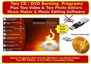 DVD Burner Ripper Blue-ray Burning Ripping Studio Software - Win 7-11 USB DVD - Picture 1 of 5