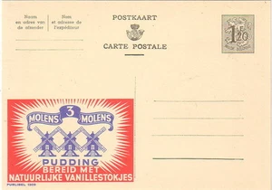 BELGIQUE - PUBLIBEL 1309 - THEME - MOULINS A VENT - ENTIER POSTAL NEUF. - Picture 1 of 1