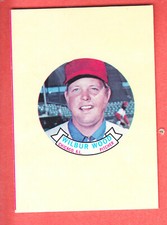 1973  TOPPS  BASEBALL  CANDY LIDS  WILBUR WOOD  WHITE SOX   PROOF  NM/MT