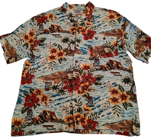 90s Vintage Rip Curl Hawaiian Short Sleeve Button Up Shirt Mens Size XL - Picture 1 of 10