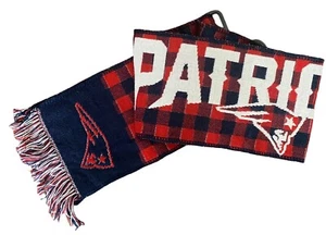 Bufanda New England Patriots Fútbol Fan Team Colores Azul y Rojo Talla Única Nueva con Etiquetas - Imagen 1 de 6