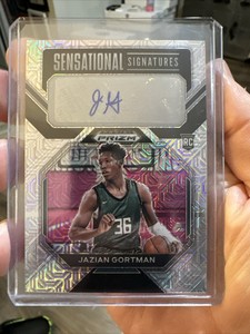 2022-23 PRIZM DRAFT AUTO ROOKIE JAZIAN GORTMAN /25 MOJO PRIZM AUTO