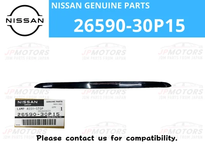 Conjunto de lámpara de parada original Nissan Fairlady Z Z32 montaje alto 26590-30P15 nuevo Foto 1 de 4